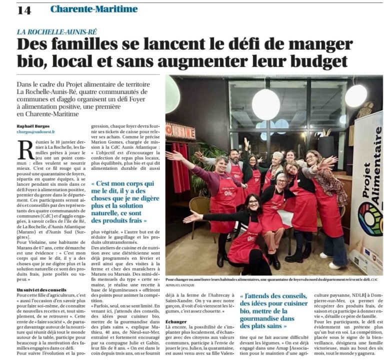 article plan alimentaire territorial la rochelle